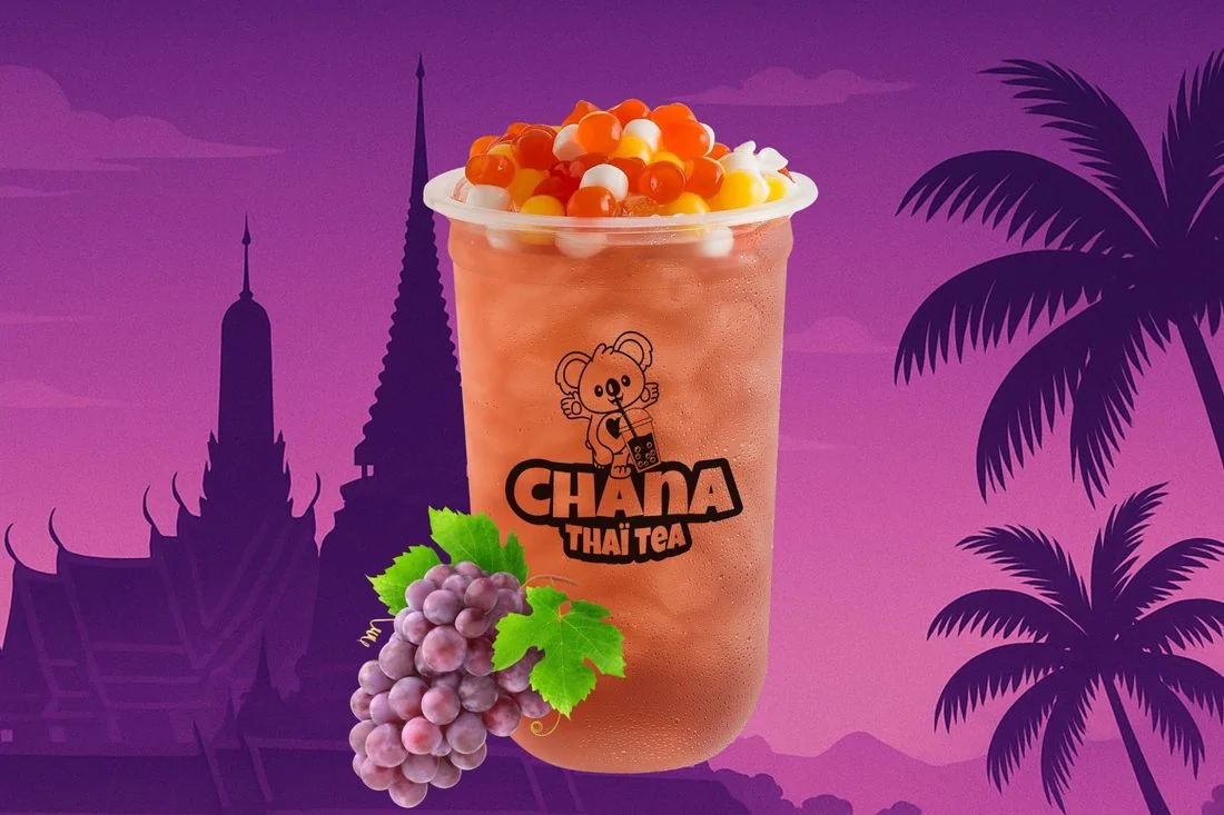 Bubble tea Grape Tea