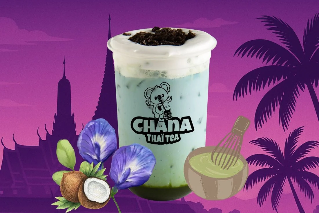 Jardin enchanté ( Matcha, Butterfly, cheese foam)