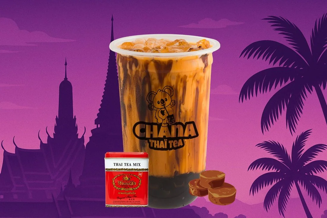 Bubble tea Thé Thai sucre brun