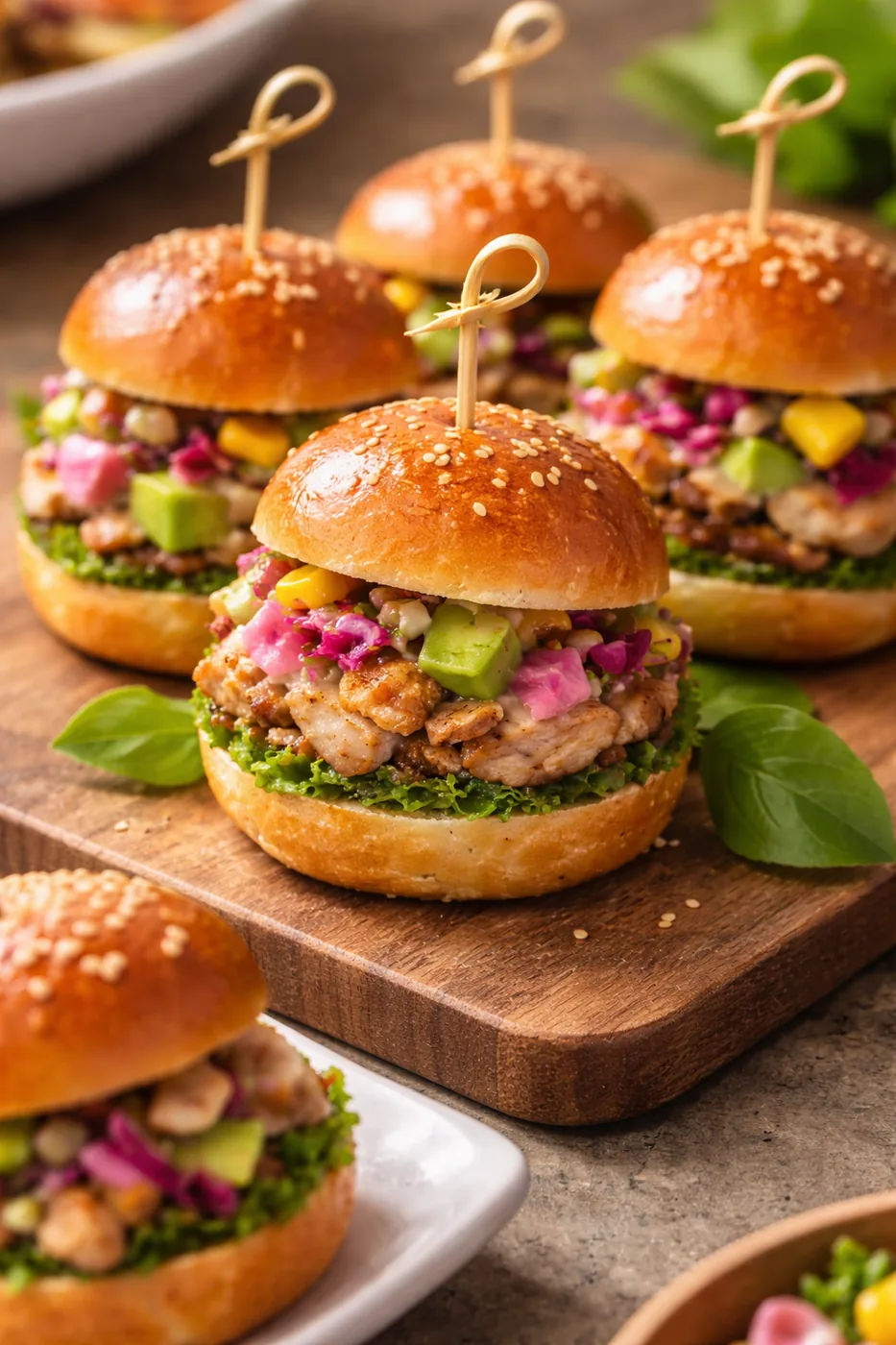 Mini burgers UFO pour cocktail dînatoire